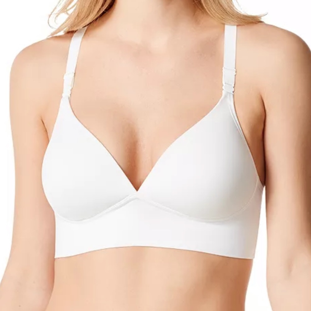 Warner's White Elements of Bliss Wire-Free Bra NWT Size 36D